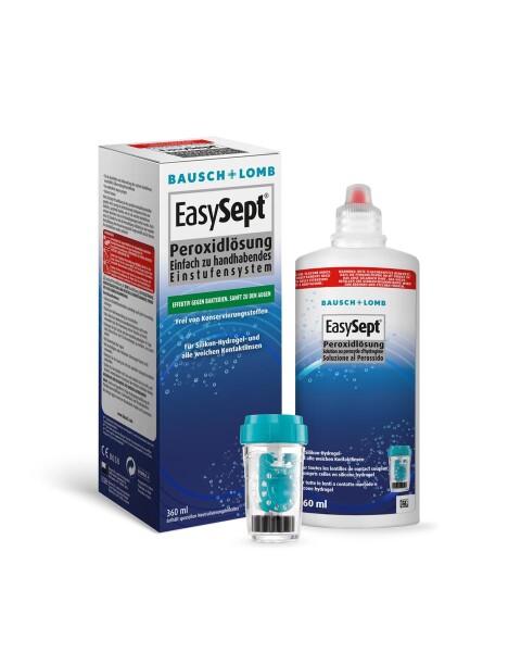 Bausch und Lomb EasySept Pflegemittel Peroxidlösung für weiche Kontaktlinsen, 1 x 360 ml