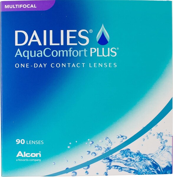 Alcon Dailies AquaComfort Plus Multifocal Tageslinsen weich, 90er Packung / BC 8.7 mm / DIA 14.0 mm