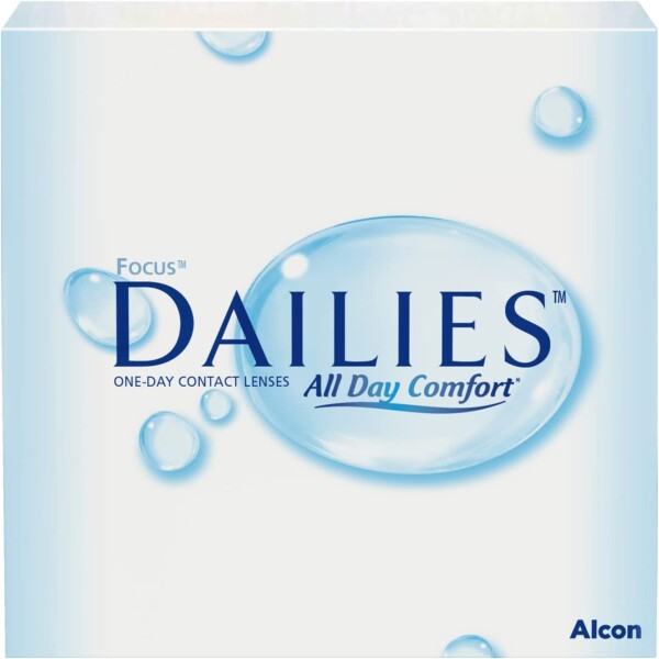 Alcon Focus Dailies All Day Comfort Tageslinsen weich, 90er Packung / BC 8.6 mm / DIA 13.8