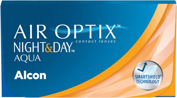 Alcon Air Optix Night & Day Aqua Monatslinsen weich, 3er Packung / BC 8.4 & 8.6 mm / DIA 13.8 mm