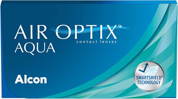Alcon Air Optix Aqua Monatslinsen weich, 3er Packung / BC 8.6 mm / DIA 14.2 mm