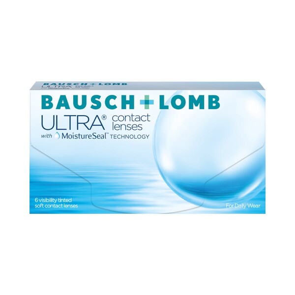 Bausch und Lomb Ultra, sphärische Monatslinsen, weiche Kontaktlinsen, 6er Packung BC 8.7 mm / DIA 14.2