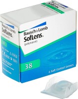 Bausch + Lomb SofLens 38 Monatslinsen, sphärische Kontaktlinsen, weich, 6er Packung BC 8.4 / 8.7 / 9 mm / DIA 14