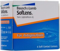 Bausch + Lomb SofLens Toric Monatslinsen, torische Kontaktlinsen, weich, 6er Packung BC 8.5 mm / DIA 14.5