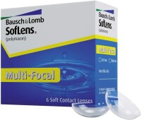Bausch + Lomb SofLens Multifocal Monatslinsen, Gleitsicht-Kontaktlinsen, weich, 6er Packung / BC 8.8 und 8.5 mm / DIA 14.5