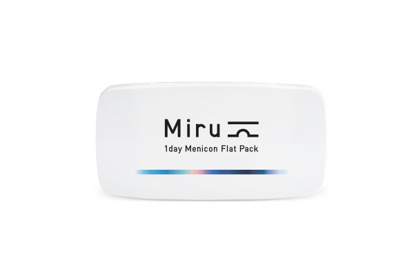 Menicon Miru 1day Flat Pack sphärische Tageslinsen weich, 30er Packung / BC 8.60 mm / DIA 14.20