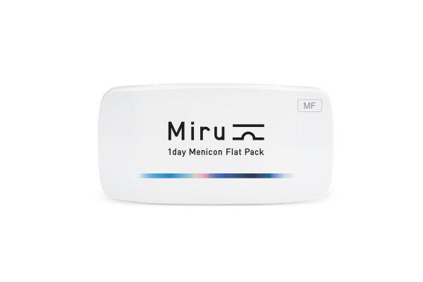 Menicon Miru 1day Flat Pack Multifocal Tageslinsen, sphärische Kontaktlinsen für Presbyopie weich, 30er Packung / BC 8.40 mm / DIA 14.4