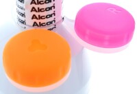 Extravaganter Kontaktlinsen- Aufbewahrungsbehälter mit Clip für Kontaktlinsen aller Art