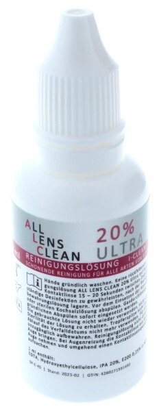 Kontaktlinsenreiniger ALC - 20% Ultra für alle Arten von Kontaktlinsen, 30 ml