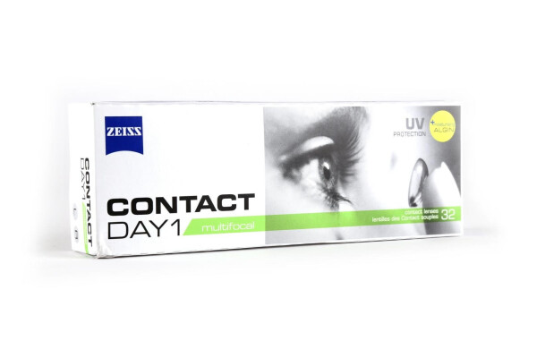 ZEISS Contact Day 1 multifocal Tageslinsen, 32 Stück / BC 8.8 / DIA 14.2 mm
