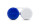 MPG&E ECCO F - flacher Kontaktlinsenbehälter für weiche und formstabile Kontaktlinsen in Blau/Weiß