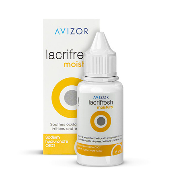 Augentropen mit 0,1 % Hyaluron für sensible Augen AVIZOR Lacrifresh Moisture 15 ml