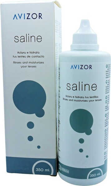 Kochsalzlösung für das Abspülen und Benetzen von Kontaktlinsen - AVIZOR SALINE 350 ml