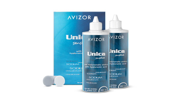 AVIZOR UNICA SENSITIVE All-In-One-Lösung für weiche Kontaktlinsen im praktischen Doppelpack (2x 350 ml)