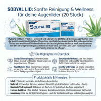 Sodyal Lid Einweg-Augentücher mit Hyaluronsäure...