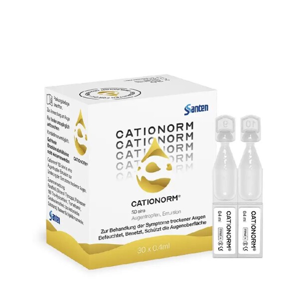Cationorm®: Die intelligente 3-fach-Formel gegen trockene Augen, 30 St. Einzeldosispipetten