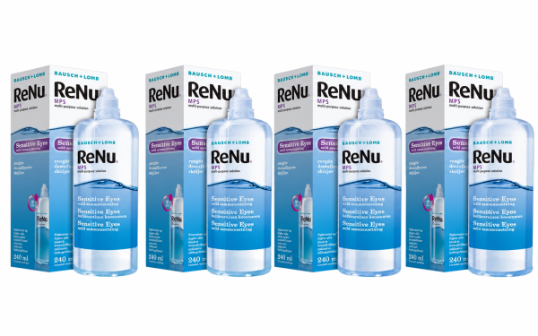 Bausch + Lomb ReNu MPS Sensitive Eyes 3 x 240 ml – Kombilösung für weiche Kontaktlinsen