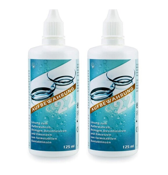 Aufbewahrungslösung CL 22 für formstabile Kontaktlinsen (Duo-Pack 2 x 125 ml)