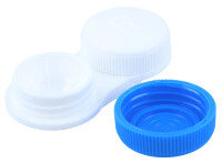 Praktischer Kontaktlinsenbehälter MINI in Blau /...